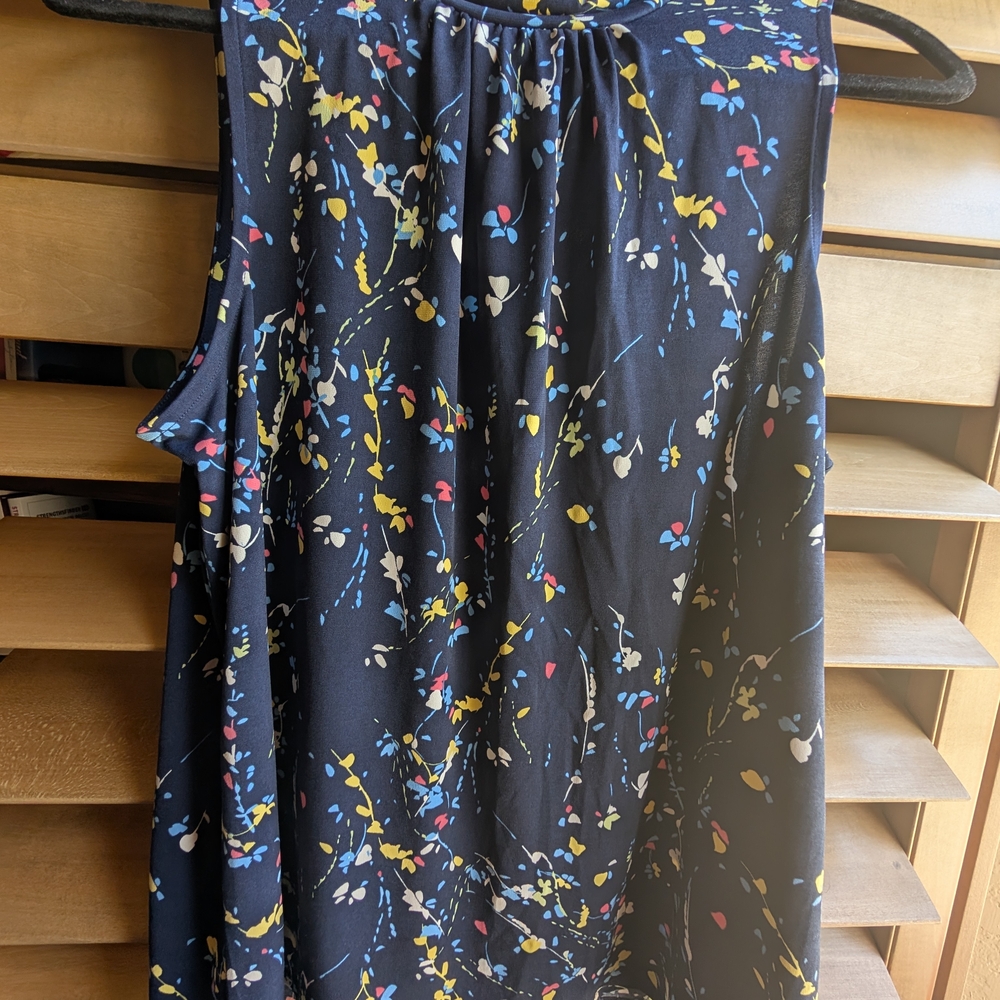 Banana Republic Multicolor Floral Sleeveless Top